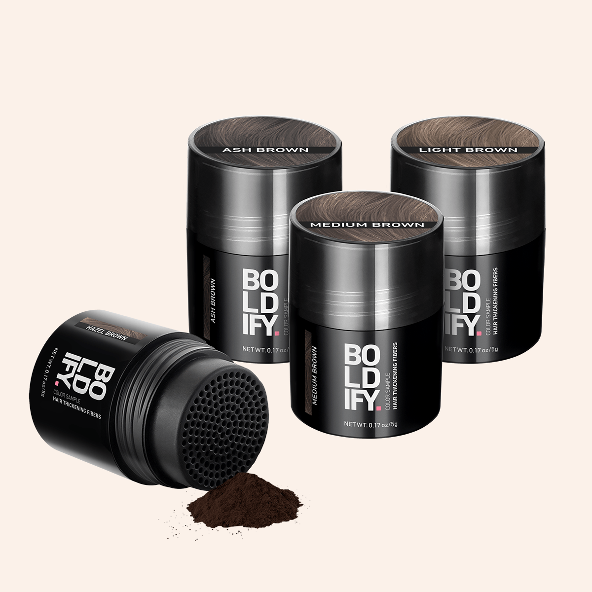 Hair Thickening Fibers Color Sample Kit
