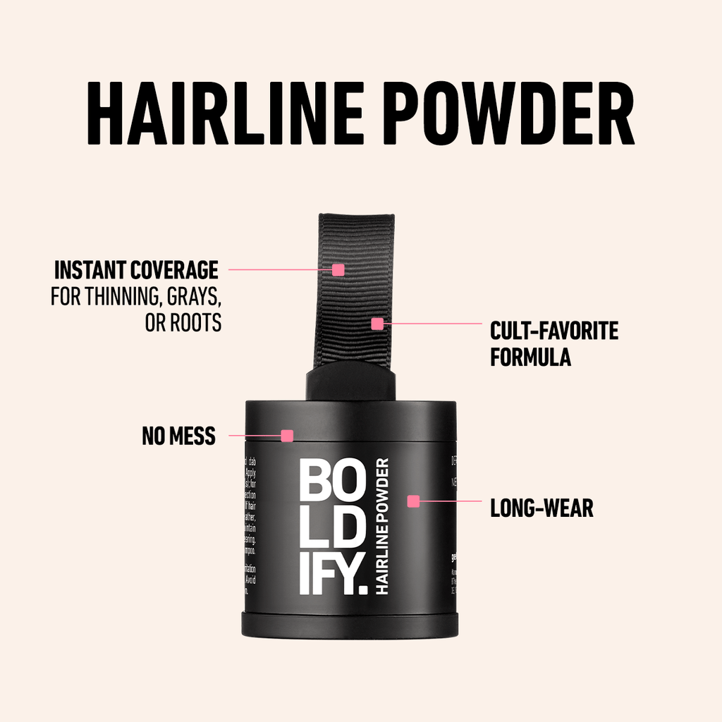 Hairline Powder Starter Kit - Your All-In-One Kit for Flawless Roots, a Fuller Hairline, and Instant Confidence