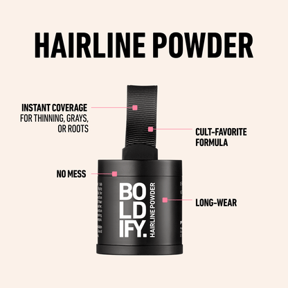 Hairline Powder Starter Kit - Your All-In-One Kit for Flawless Roots, a Fuller Hairline, and Instant Confidence