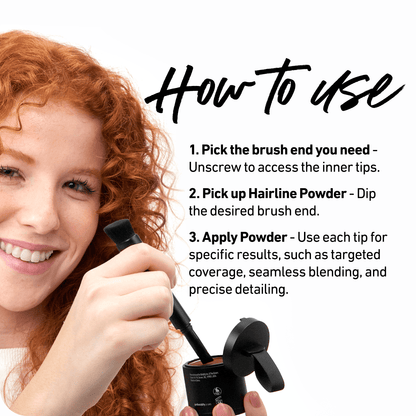 Hairline Powder Starter Kit - Your All-In-One Kit for Flawless Roots, a Fuller Hairline, and Instant Confidence